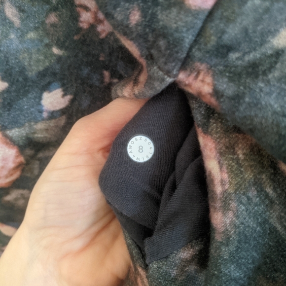 Lululemon Scuba Hoodie Light Cotton Fleece Frosted Rose Multi Size 8 - Picture 9 of 13